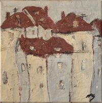 H&auml;usergasse 30x30cm